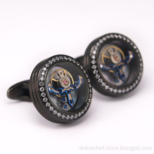 316L Stainelss Steel Men Suit Shirt Cufflinks With Custom Logo